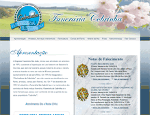 Tablet Screenshot of funerariacobrinha.com.br